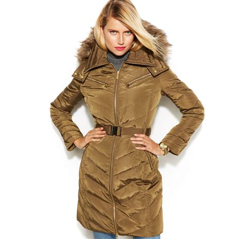 michael kors gold coat